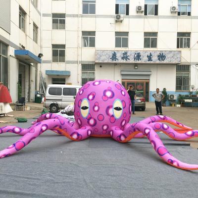 China Fabric Customized Cartoon Oxford Octopus Inflatable Pattern Ocean Cultural Events Fabric Customized Animal Decoration for sale