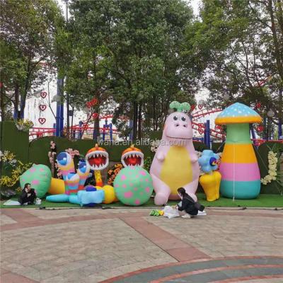 China Regular Square Inflatable Mushroom Inflatable Art Inflatable Garden Party Decoration Inflatable Theme Park Product for sale