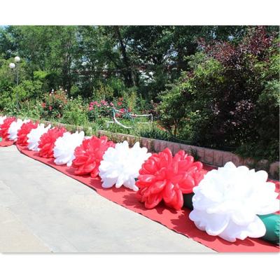 China Promotion Activity Flower Chain 10m Inflatable Breathing Decorative Inflatable Rose Flower Chain for sale