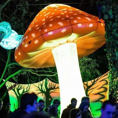 China Promotion Activity Music Events Party Decorataive Inflatable Lighting Mushroom With Customized Size for sale