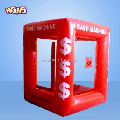 China Inflatable Cash Money Decoration Cube Grab Machine Catch Booth For Sale for sale