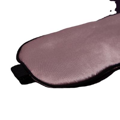 China Blackcurrant Purple Color Elastic Band Elastic Silk Back Eye Mask for sale