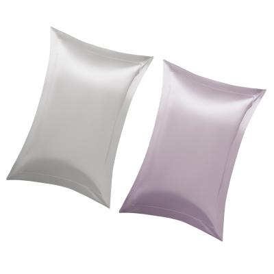 China High Quality Silk Satin 19MM Anti-Static Light Gray And Purple Pillow Case 2colours for sale