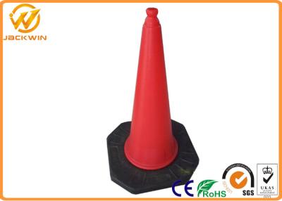 China Construction Site Reflective PE Heavy Duty Traffic Cone Waterproof 1 Meter Height for sale