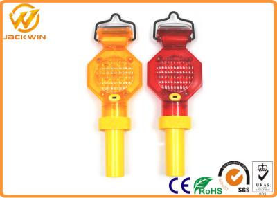 China Solar Powered Traffic Hazard Warning Strobe Lights With 2