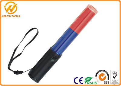 China vara llevada que destella recargable del bastón del tráfico de los 26cm LED, roja y azul del tráfico para el tráfico en venta