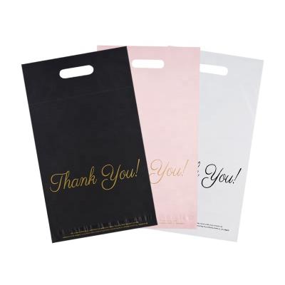 China Eco-friendly Custom Eco Friendly Polymailer Envelope Plastic Packaging Poly Courier Shipping Bag With Handle For Shipping for sale