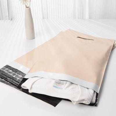 China Eco-friendly Custom Poly Mailers With Handle Clothing Packaging Shipping Bag Polymailers Plastic Courier Postal Mailing Bags For Clothing for sale