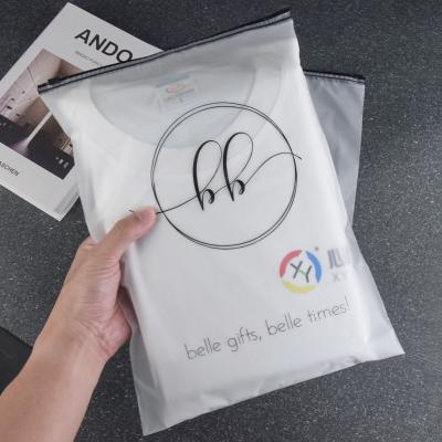 China Recyclable Custom Packaging Ziplock /Plastic Bags Frosted Zip Lock Bags For Clothing Plastic Zipper Bags With Zip Lock Packaging for sale