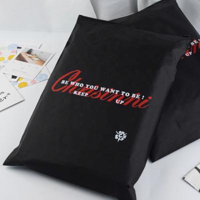 China Recyclable Wholesale Custom Printed Brand Logo Frosted Clothing Zip Lock Self Sealing Bag Clothing Packaging Matte Zipper Plastic Bag for sale