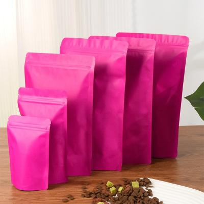 China Recyclable Hot Sell Coffee Stand Up Pouch With Reusable Flat Bottom Cafe Pouch Flat Bottom Coffee Pouch for sale