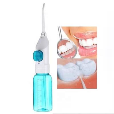 China Rechargeable Oral Dental Blast Water Jet Tool 90ml Manual Teeth Cleaning Portable Water Flosser for sale