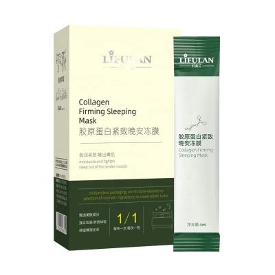 China Moisturizer Collagen Nicotinamide Sleep Mask Firming Anti Aging Face Mask Good Night Frozen Film Tighten and Moisturize Skin for sale