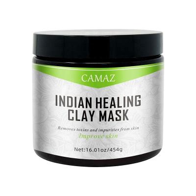 China Moisturizer Blemish Clearing Indian Clay Mask Detoxify Skin Pore Cleanser Indian Healing Clay Mask Reduces Blemishes Exfoliates Skin for sale