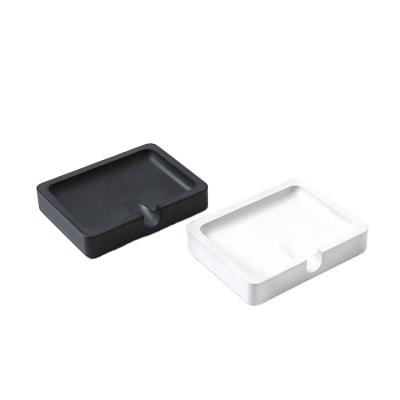 China Wholesale High Quality Modern Handmade Square Concrete Soap Dish Bathroom Accessory For Bathroom Hotel for sale