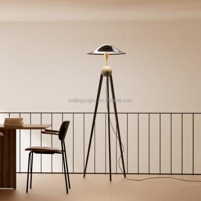 China Modern Nordic Luxury Metal Three Legs Adjustable Concrete Floor Lamp Vertical Light Angle Bedroom Study Reading Lamp for sale