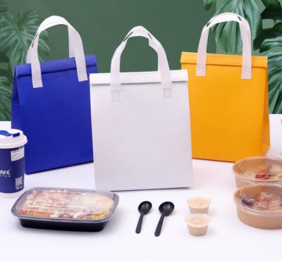 China Fashion Logo Fashion Logo Free Sample Disposable Cooler Bag Waterproof Nonwoven Insulated Picnic Food Bag Lunch Cooler Waterproof Nonwoven Thermal Bag for sale