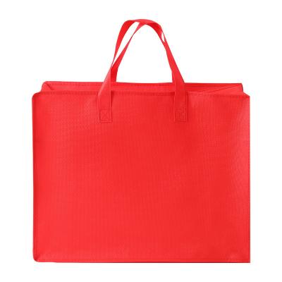 China Wholesale Custom Logo Non Woven Tote Bag Recyclable With Zipper Extra Large Reusable Shopping Bag With Zipper Quilt Storage Bag for sale