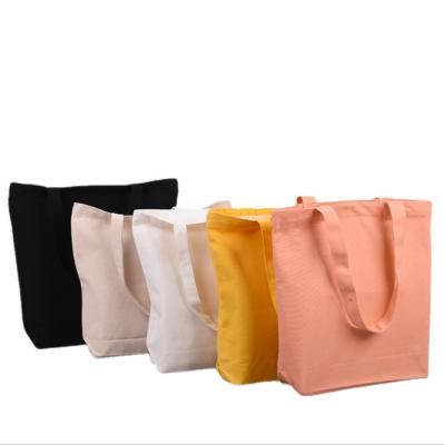 China Cotton Logo LOW MOQ Shopping Bags Advertising Use Canvas Folding Reusable Promotional Tote Bag Wholesale Custom Canvas Tote Bag for sale