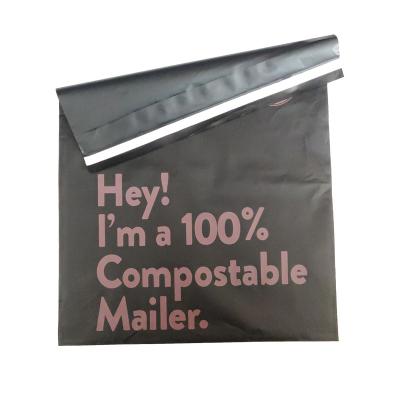 China 100% Biodegradable Eco-Friendly PLA Mailer Bag Eco-Friendly Mailer Bag Compostable Courier Bag Free Shipping for sale