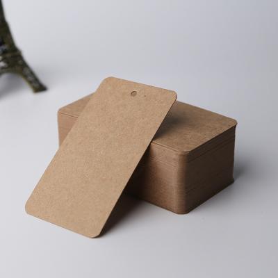 China Anti-Counterfeit White Kraft Paper Tag Brown Tag Wedding Price Tag DIY Price Tag Wrapping Paper Blank Gift for sale