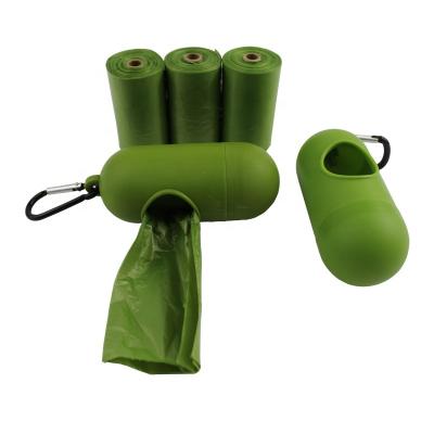 China Eco Friendly Outdoor Eco Friendly Cornstarch Carrier Dog Poop Waste Sack Bags Custom Viable for sale