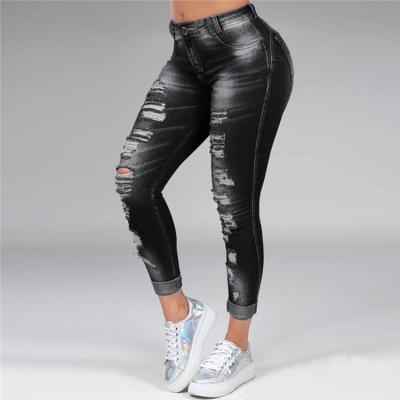 China Skinny Jeans Womens Jeans Pants Womens Breathable Stretch Jeans for sale