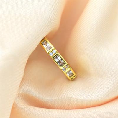 China Other Wholesale Popular Ladies Zircon Rings High Quality Adjustable Rings Hot Selling Gold Plated Rings for sale