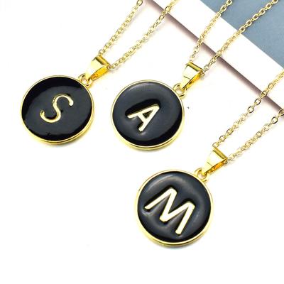 China Z Letter Stainless Steel Necklace Wholesale Fashion 18k Gold Plated Religious A Necklace for sale