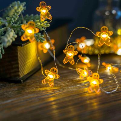 China Kanlong New Mini Style 87inch 20LED Gingerbread Man Decortave String Light For Xmas for sale