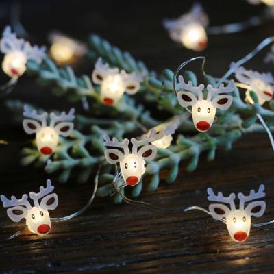 China Cute Animal Copper Wire Reindeer Micro Mini String Fairy Light For Christmas Holiday Day Decor for sale