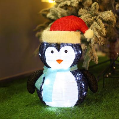 China For Decor Pretty New Home Decoration Christmas 40L LED Warm Outdoor Lighting Cute Snowmen Design Garden Light For Home Decor for sale