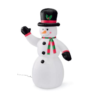 China Pretty New Garden Yard Inflatables High Quality Outdoor Decorative Giant Inflatable Snowman With Light For Outdoor Yard Garden Decoration for sale