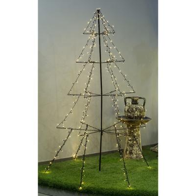 China Stead On Pretty New 3D Metal Tree Light Can Be Bent Ground Cable Sticker Outdoor Use Lighting Led Garden Light for sale