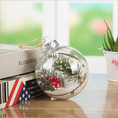 China Plastic Transparent Christmas Balls 8 Cm Ball Christmas Tree Christmas Decorations Ornaments Plastic Balls for sale