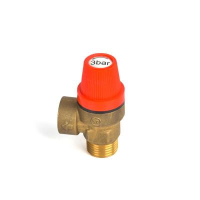 China Euro General Standard Safety Brass Relief Valve Solar Thermal System 1/2 Inch Multifunctional for sale