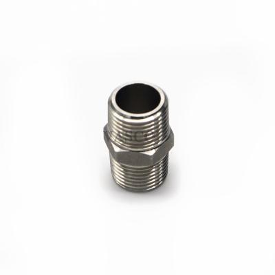 China Stainless Steel Straight Hydraulic Union Threaded Stainless Steel Male Straight Union Compression Fitting Tube Fitting for sale