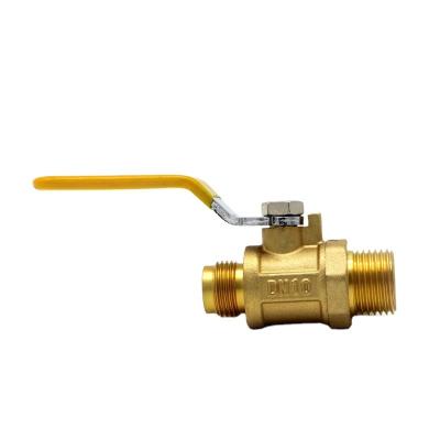 China Home Kitchen Brass Threaded Gas Ball Valve For Male Gas Valve Brass Ball Valves DN10 Gas Ball Valves for sale