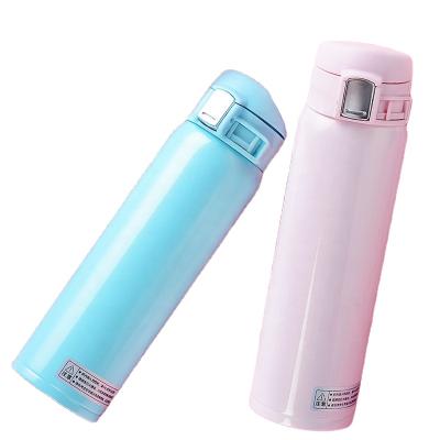 China Wevi Sustainable Double Wall Vacuum Insulated Stainless Steel Water Bottle With Quick-twist Lid for sale