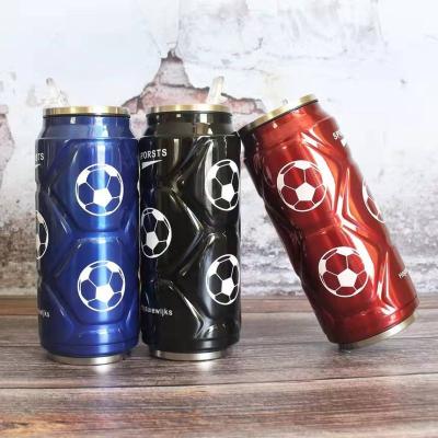 China New Arrival 500ml Stainless Steel Sustainable Cola Shape Can Vacuum Thermos Cola Box Water Bottle for sale