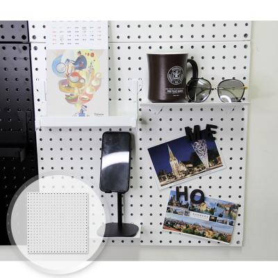 China DIY Decorative Pegboard Dresser Wall Decorative Pegboard Wall Mount Display Wall Organization For Living Room Bathroom for sale