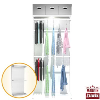 China Assemble Simple Space Saving Wardrobe Cabinet Furniture Rack for sale