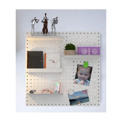 China Adjustable Home Organizer Display Stand Exhibition Easy Assembly Pegboard Wall Decoration Pegboard for sale