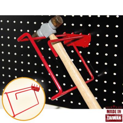 China Quick Assembly Custom Heavy Duty Courser Diy Metal Hammer Holder For Pegboard Holder for sale