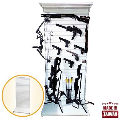 China Brand Factory Direct Hook Hanging Flooring Retail Metal Wall Slatwall Display Furniture Slat Panel Gondolas Countertop Spinner Racks for sale