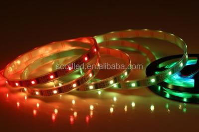 China PVC strip pixel led ws2801/ws2822; 32LEDs/m White 32Pixels/m PCB, Waterproof IP67 for sale