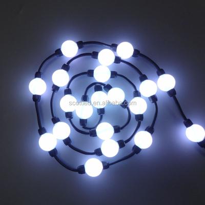 China Shenzhen SMD5050 D35 Full Color D50 3D Led Round Ball Christmas Lights 12V SC-WS2811-D50-12 for sale