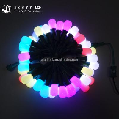 China Outdoor SMD5050 F8RGB G27 WS2811 Full Color IP68 Led Christmas Lights for sale