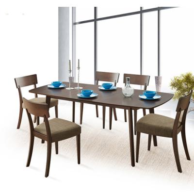 China Modern Wooden Restaurant Dining Table Dining Table and Chair Set with 6 Chairs Dining Tables for sale