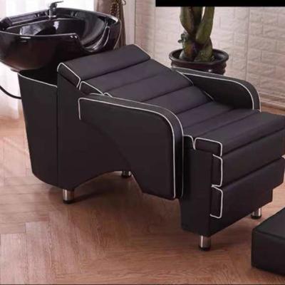 China Fashionable Modern Barber Shop Hair Salon Furniture Massage Sink Bowl Shampoo Chair For Sale for sale